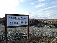 The entrance to Lochside Arena