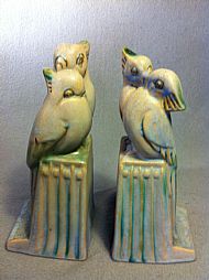 Lovebird Bookends