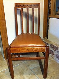 Set of 4 Arts & Crafts Gothic Style Chairs