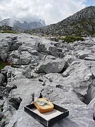 strong cheese on the rocks