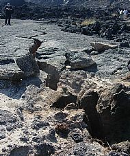 A split in the rocks