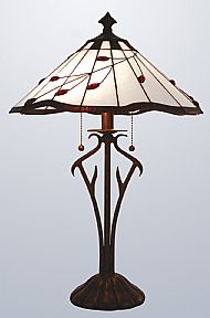 Tiffany MT20TL 40cm ruby leaf lamp
