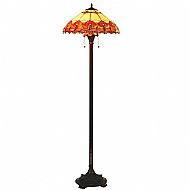 Tiffany MT22FL 45cm burnt orange/beige floor lamp