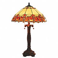 Tiffany MT22TL 40cm burnt orange/beige table lamp