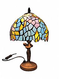 Tiffany PM91 20cm floral lady base table lamp
