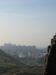 .... then climb up to the ruins of St Anthony's Chapel for views towards the city