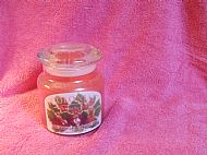 Candle: Scented Jar Candle Red