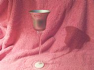 Candle Holders ( Thin Silver Tinted Glass )
