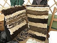 peg loom rug weaving