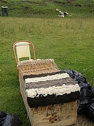 peg loom rug weaving