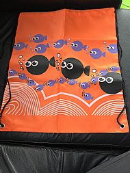 Orange swimming bag