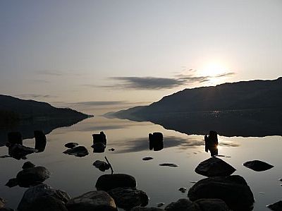 loch ness at sunrise - loch ness motorhomes