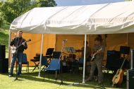 The sun shines on the Green Goblin Band