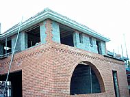 Decorative brickwork to enhance the finish
