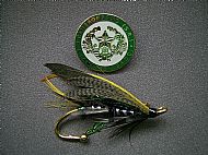Cameronian Salmon Fly Brooch.