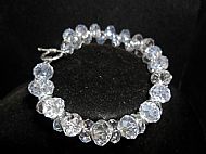 Rondelle crystal bracelet