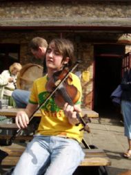 Young local at Tredegar House Folk Festival