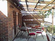 Outdoor smoking area