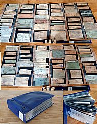 Large JOBLOT of German WW1 + WW2 Feldpost Letters Fieldpost in Folder