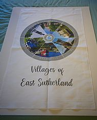 Tea Towel with circular image on front