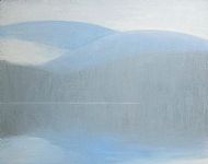 Loch with Snow Mountains and Sand Bar (Loch Morlich)