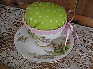 Tea cup pin cushion £7.99
