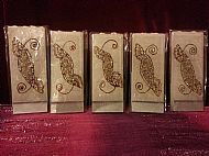 ~ Flat Candles With Stand