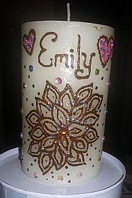 ~ Personalised Candle