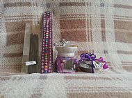 ~ Incense & Candle Set - Purple