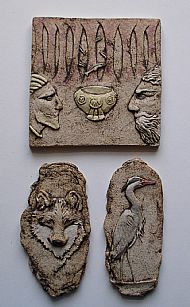 Cormac, Manannan, Wolf & Heron