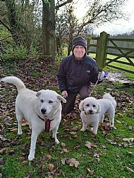 Terry with Anna and Bertie in Winchelsea