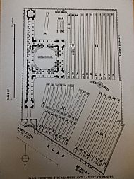 A map of the LeTouret Memorial where the panels are