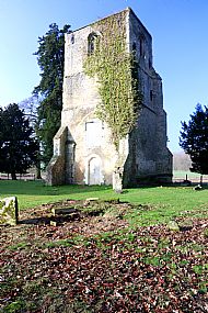 The old church in the winter sunshine