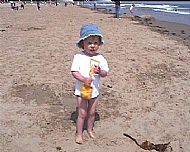 Caitlin Mary on the beach