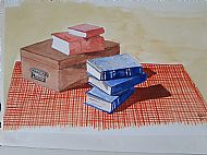 Books on a Table