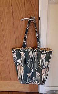 Reversible curtains tote bag