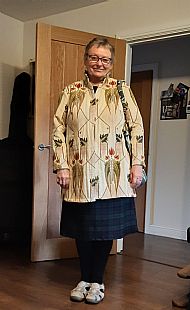Recycled curtains jacket