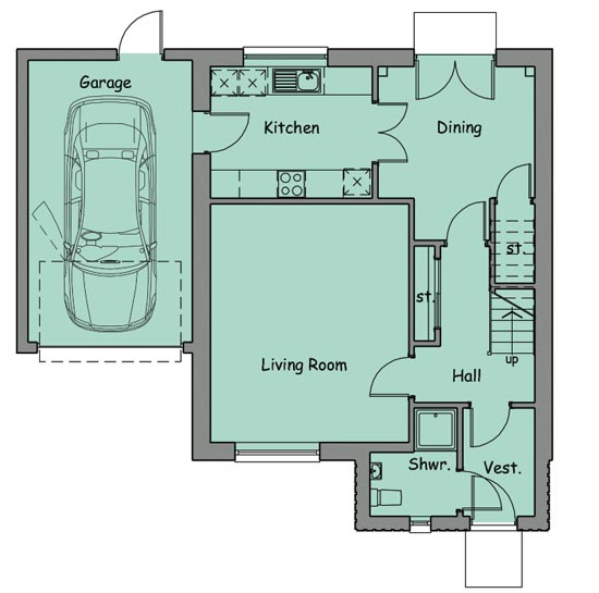 ben avon 3-bedroom - ground floor