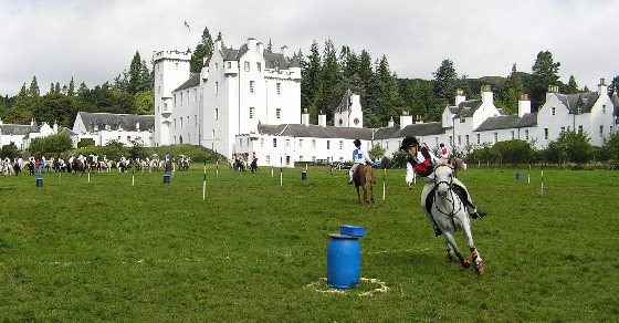 alice tait & zara competing at the mounted games at blair 