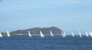 Hard racing to the finish in Campbeltown Loch