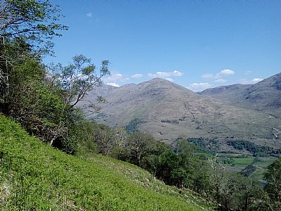view on steep slopes