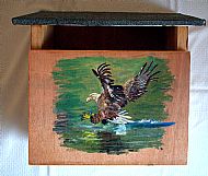 weatherproof hand made mailboxes with painted fronts