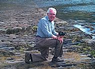 neil tuckwell on the old pier in north kessock, black isle, scotland