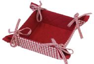 RED CHECK BREAD BASKET