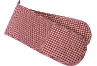 RED CHECK OVEN GLOVES