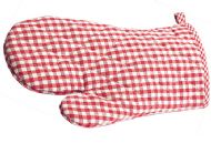 RED CHECK OVEN MITT