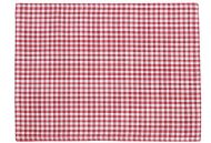 SET OF FOUR RED CHECK PLACEMATS