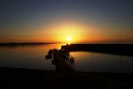 Pontoon at Sunset