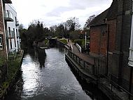Newbury lock from the bridge