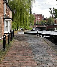 Moored at Wolverhampton top lock